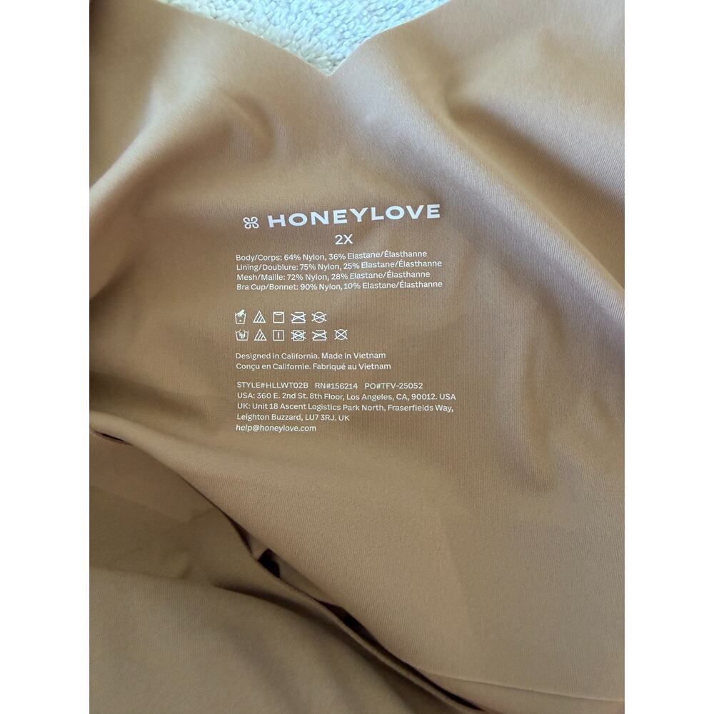 NWT Honeylove LiftWear with built in Bra Cami Shapewear Tank - Beige - 2X - Picture 2 of 3